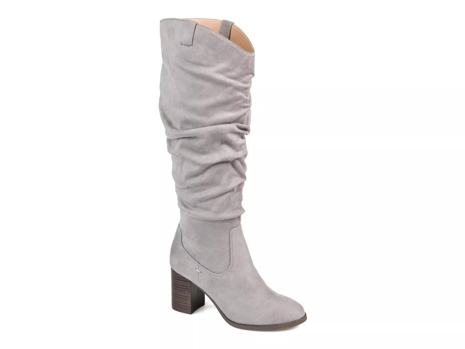 Journee Collection Extra Wide Width Aneil Extra Wide Calf Boot | Women's | Grey | Size 12 | Boots | Slouch | DSW