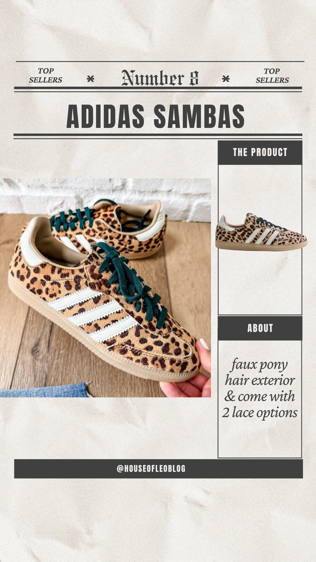 Adidas sneakers size down half. Animal print sneakers, leopard sneakers, cheetah sneakers.

#LTKOver40