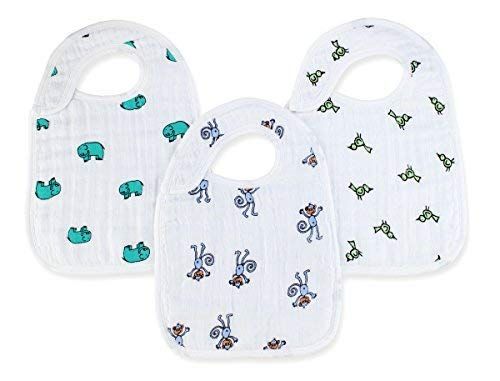 aden + anais Snap Baby Bib, 100% Cotton Muslin, 3 Layer Burp Cloth, Super Soft & Absorbent for In... | Amazon (US)