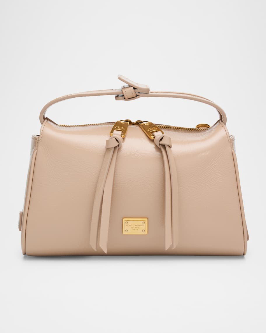 Smooth Leather Top-Handle Bag | Neiman Marcus