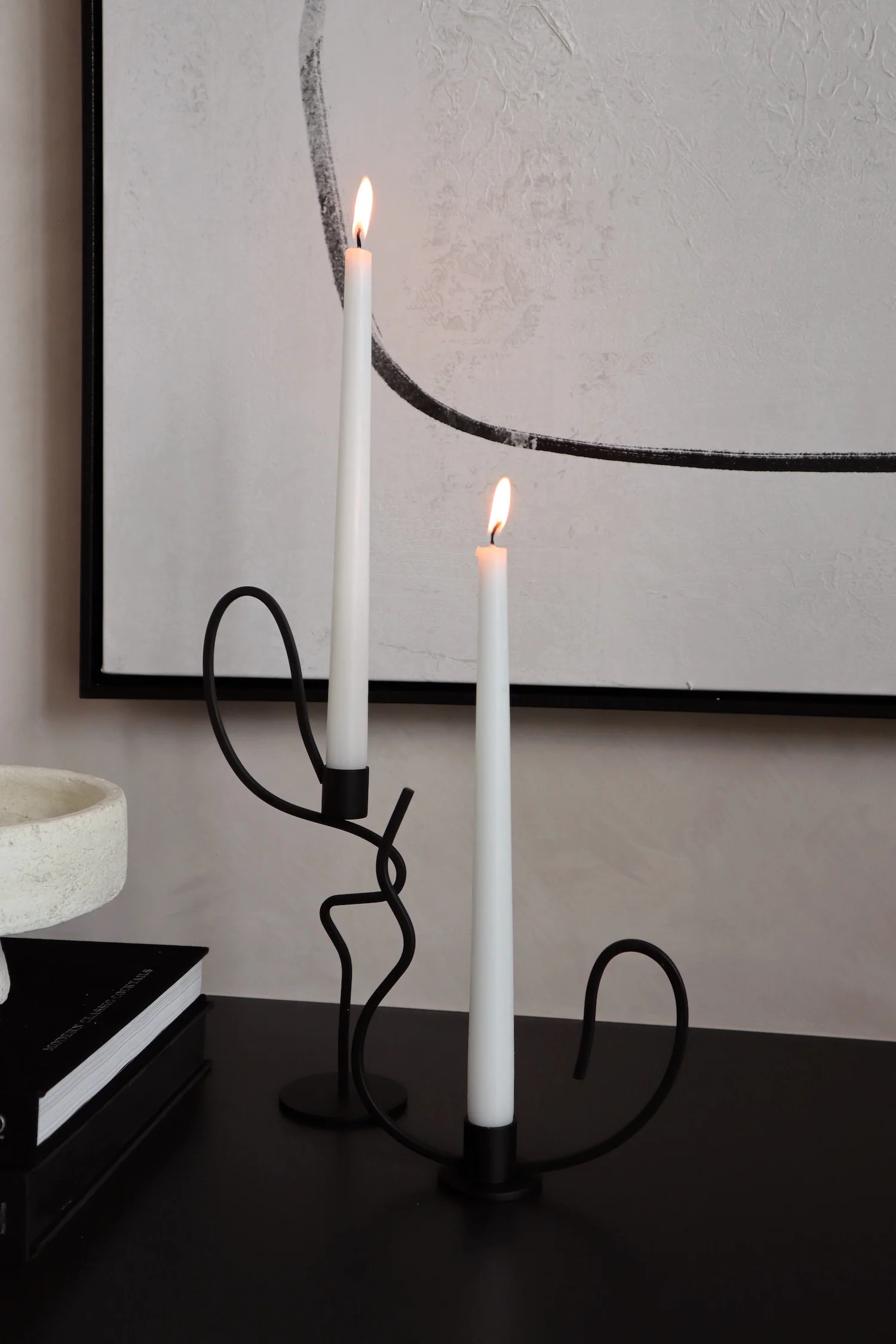 Tall Wavy Taper Holder | THELIFESTYLEDCO