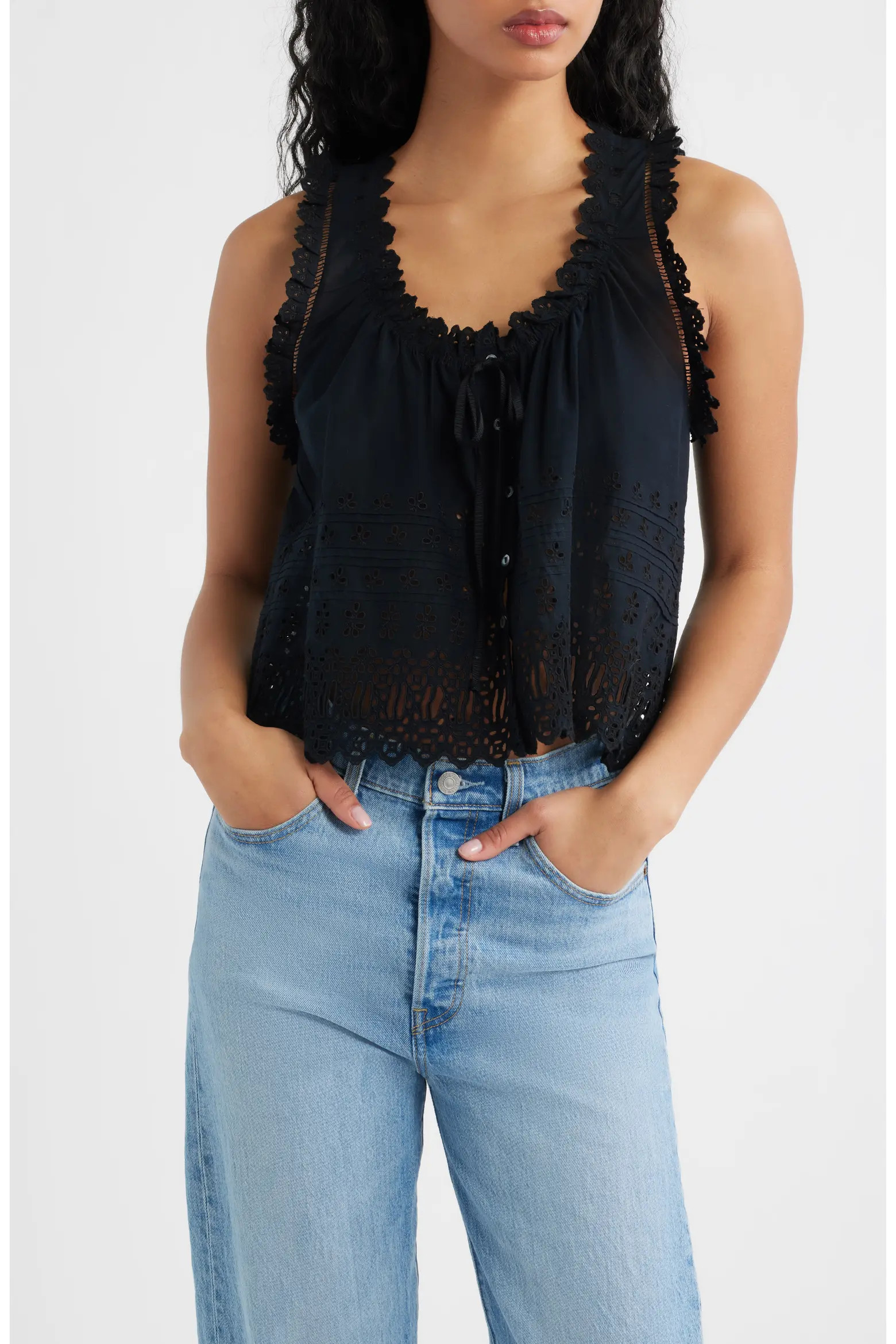 Toussine Sleeveless Eyelet Top (Women) | Nordstrom | Nordstrom