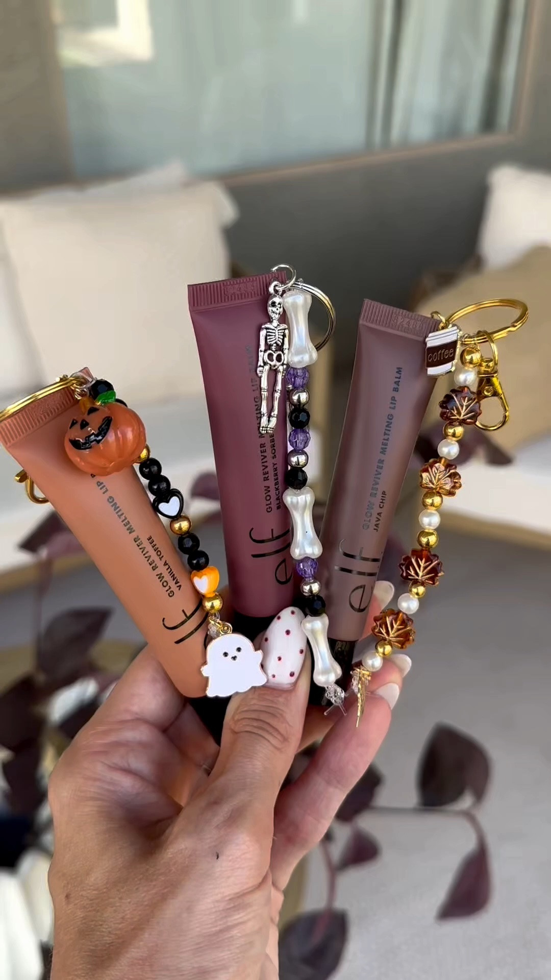 DIY fall lipgloss keychains 🤎👻🎃

#LTKSeasonal