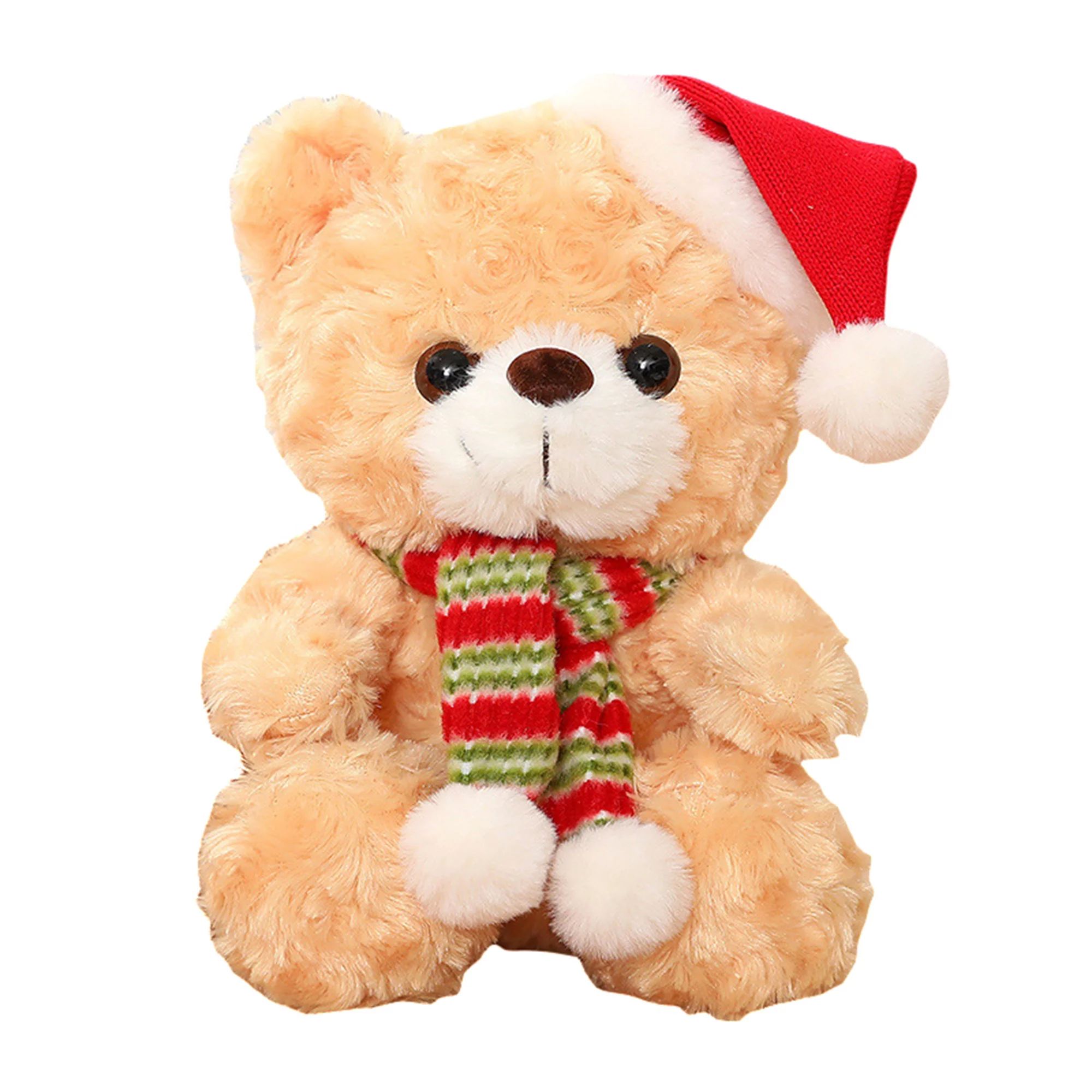 Christmas Stuffed Animal Teddy Bear Plush Dolls Toys Bear/ Deer Throw Pillows Ornaments for Holid... | Walmart (US)
