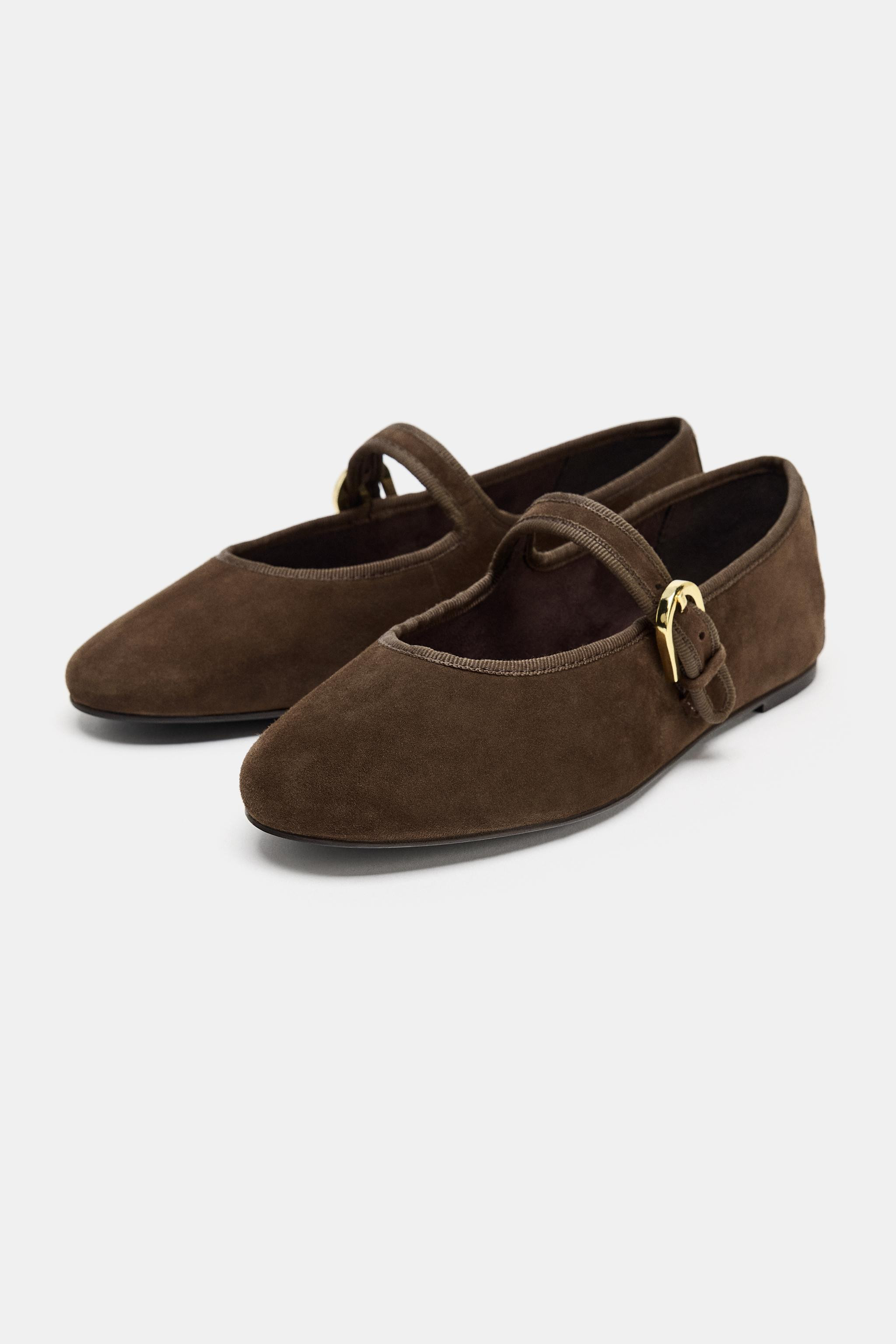 SUEDE BALLET FLATS | Zara UK