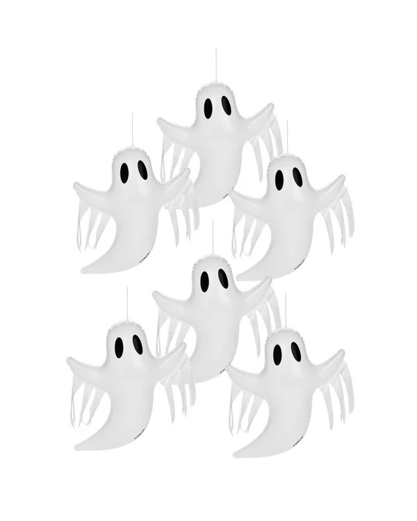 Halloween Ghost Decor
                      Hanging, 6-Pack | FUNBOY