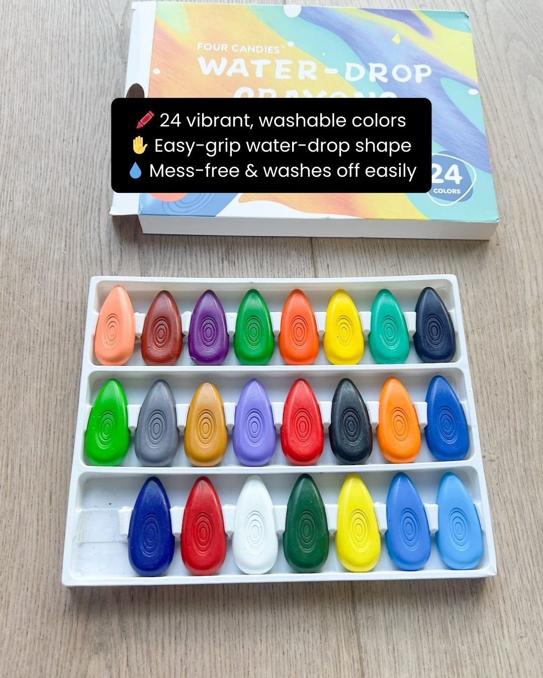 Make coloring time fun, safe, and mess-free with these Non-Toxic Washable Crayons for Kids 🖍️✨💛 Designed with an easy-grip water-drop shape, they’re perfect for little hands learning to draw and explore creativity 🌈💫 Plus, they’re durable and hard to break — no more snapped crayons during playtime!

#KidsActivities #LTKKids #CreativeKids #WashableCrayons #AmazonFinds #ArtTime #ToddlerActivities #MessFreeFun #KidsEssentials #LearningThroughPlay #LTKFinds #SafeForKids #ColoringFun #MomLife #CreativePlay 

 