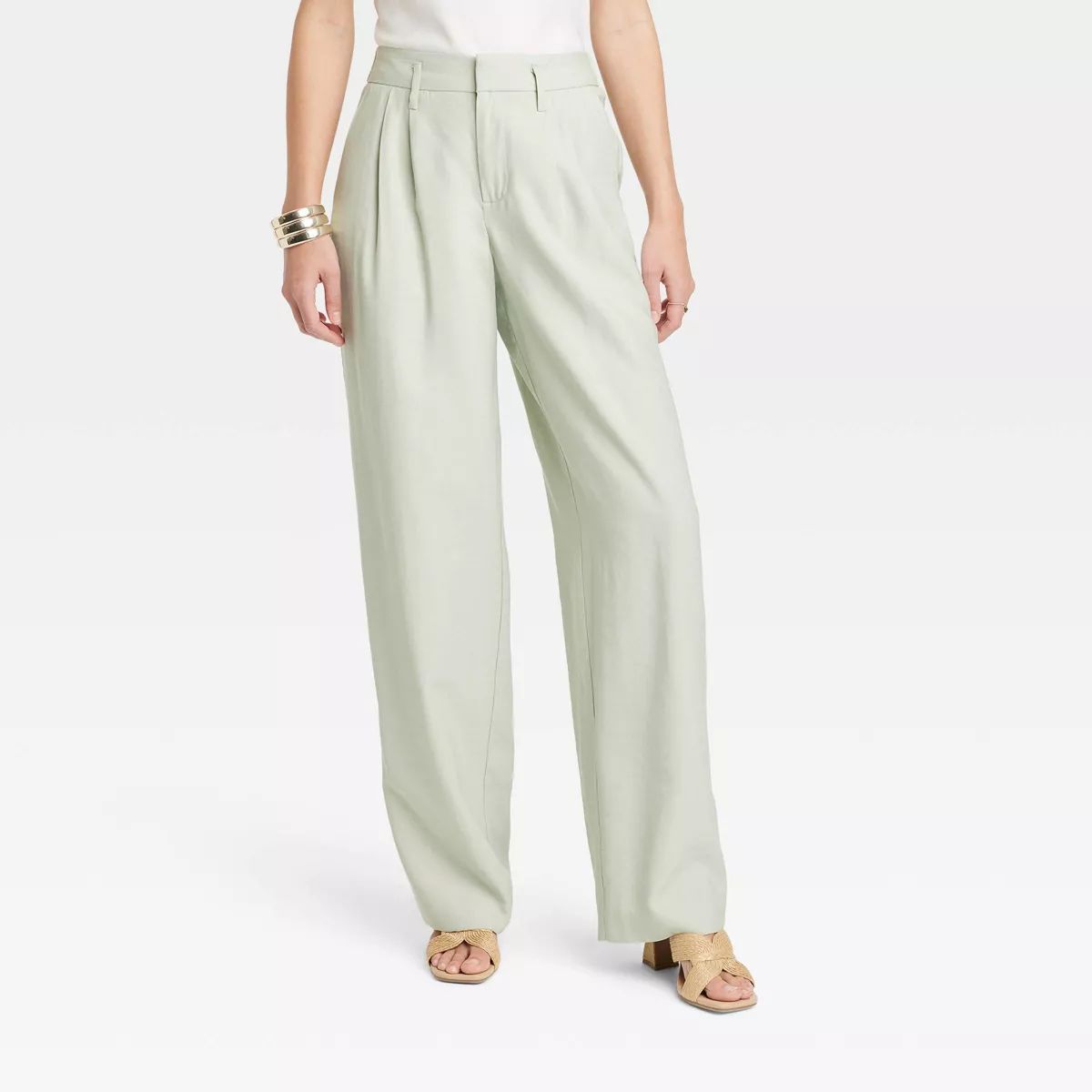 Women's High-Rise Straight Trousers - A New Day™ | Target