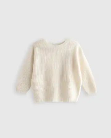 Mongolian Cashmere Fisherman Tunic Sweater - Baby Gender Neutral | Quince