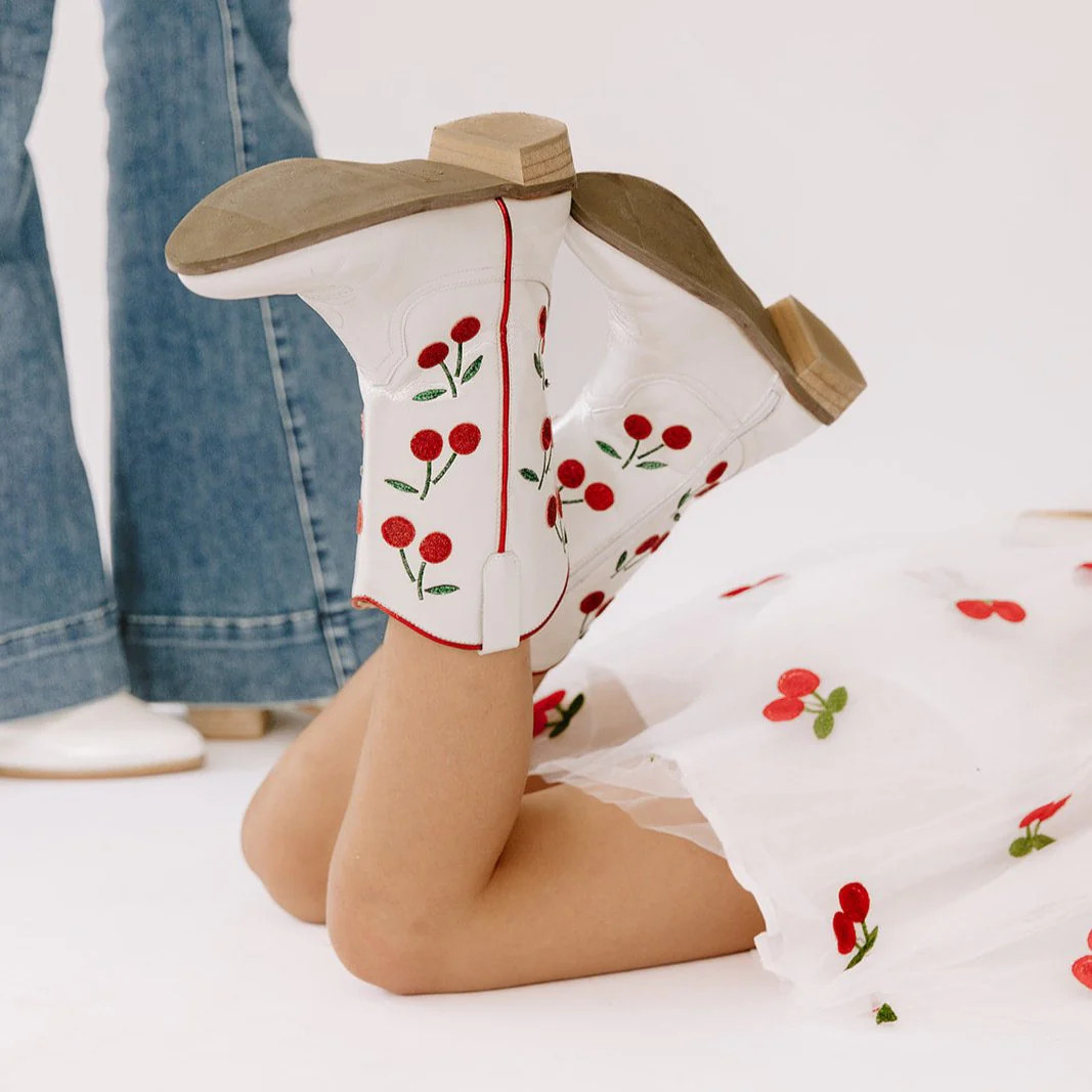 Cowgirl Wild Cherry Boots | Meri Meri