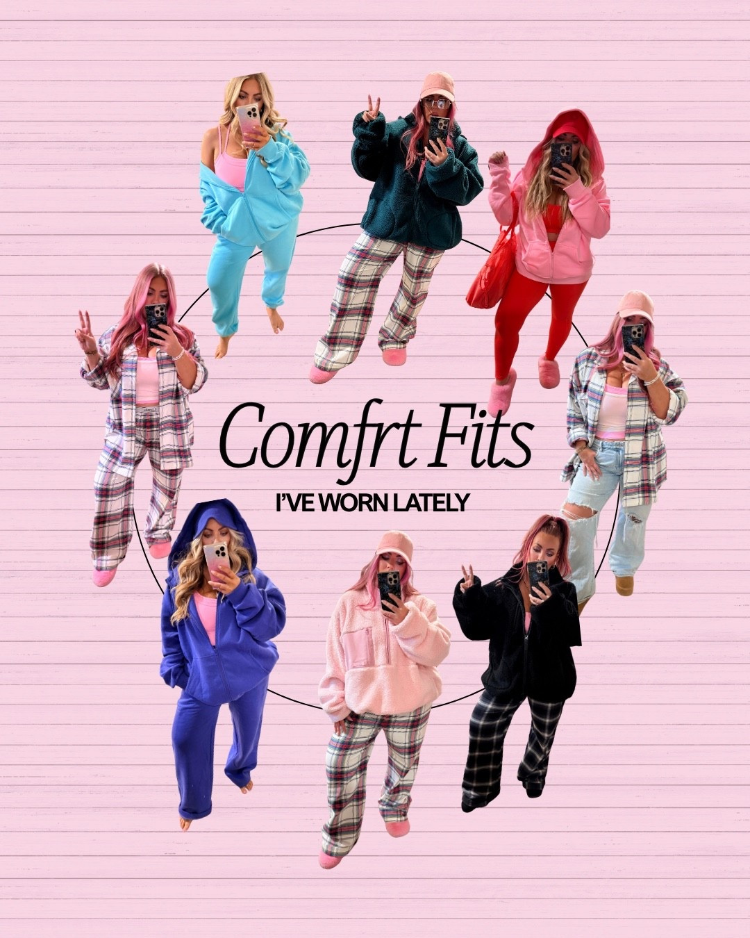 Comfrt outfits I’ve worn recently as a midsize girlie!