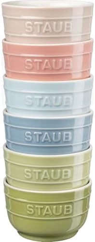 Staub Ceramic 6-pc Prep Bowl Set (8oz) - Macaron Pastels | Amazon (US)