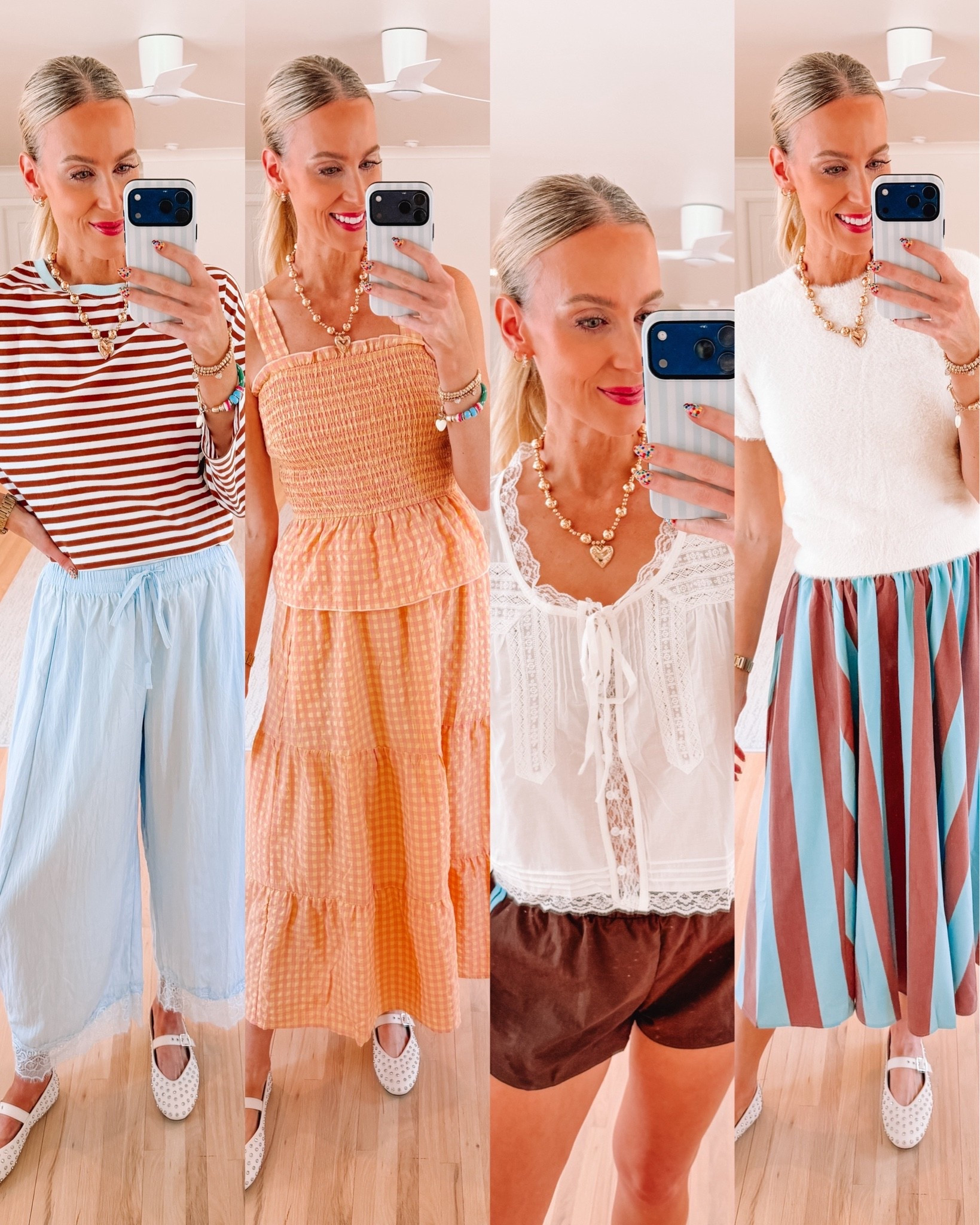 Love all of these outfits from Amazon!

Striped shirt / Midi skirt / Lace top/ Amazon style / Fall style

#LTKootd #LTKgrwm