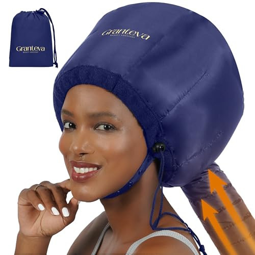 Granteva Hair Dryer Bonnet Attachment w/A Headband Integrated That Reduces Heat Around Ears & Neck - Blow Dryer Attachment for Hair Dryer, Speeds Up Drying Time | Amazon (US)
