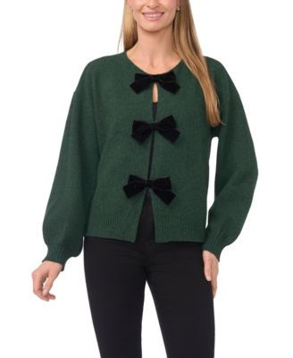 Women's Bow Closure Cardigan Sweater | Macy's