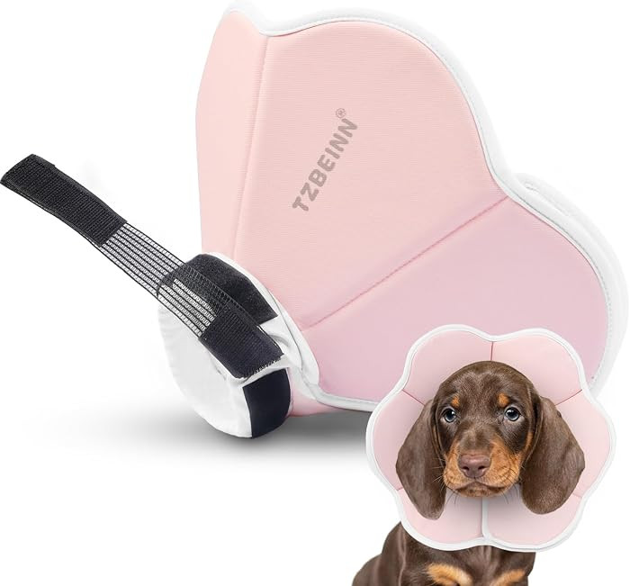 Soft Dog Cone Collar Alternative for Medium Dogs(Small&Medium Dachshund Beagle Shiba lnu), Adjust... | Amazon (US)