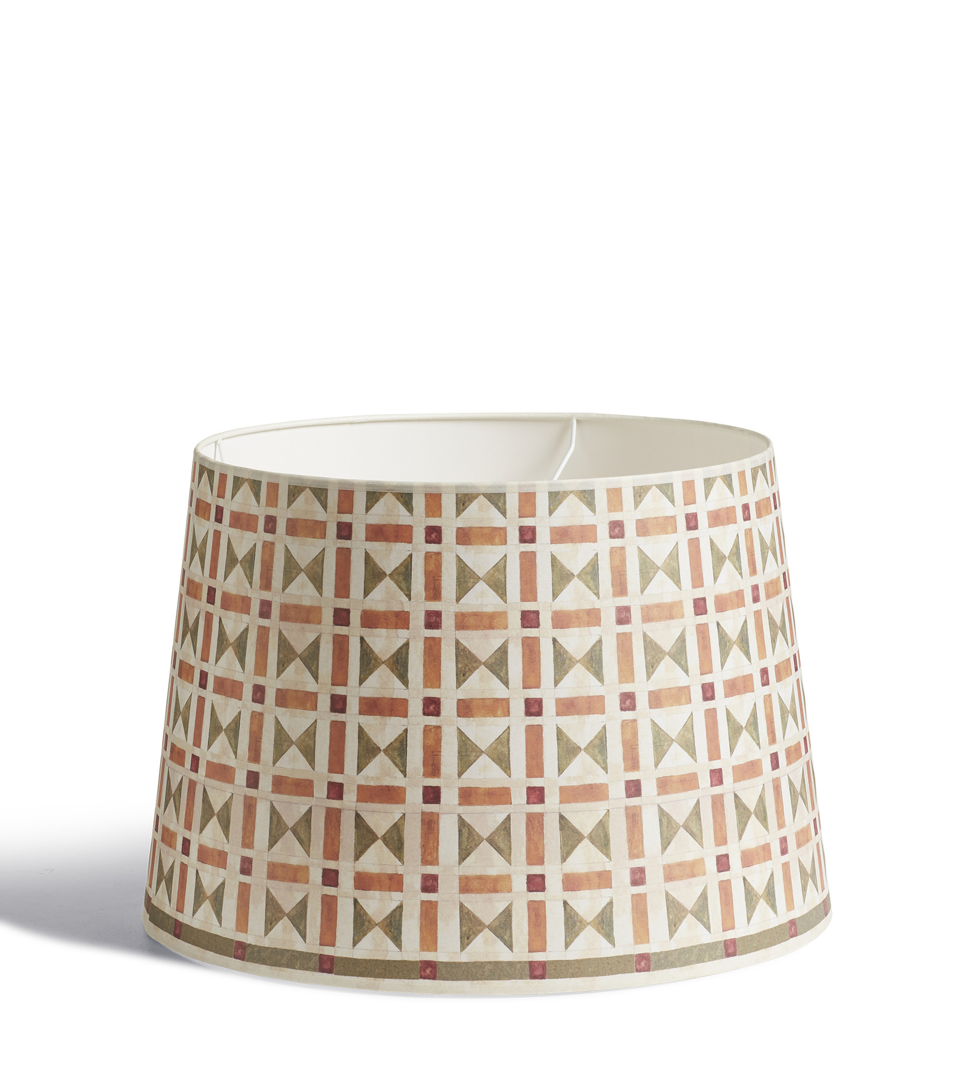 OKA X Cabana  Veneto Vicolo Lampshade 17.5in - Redstone/Green | OKA US | OKA US