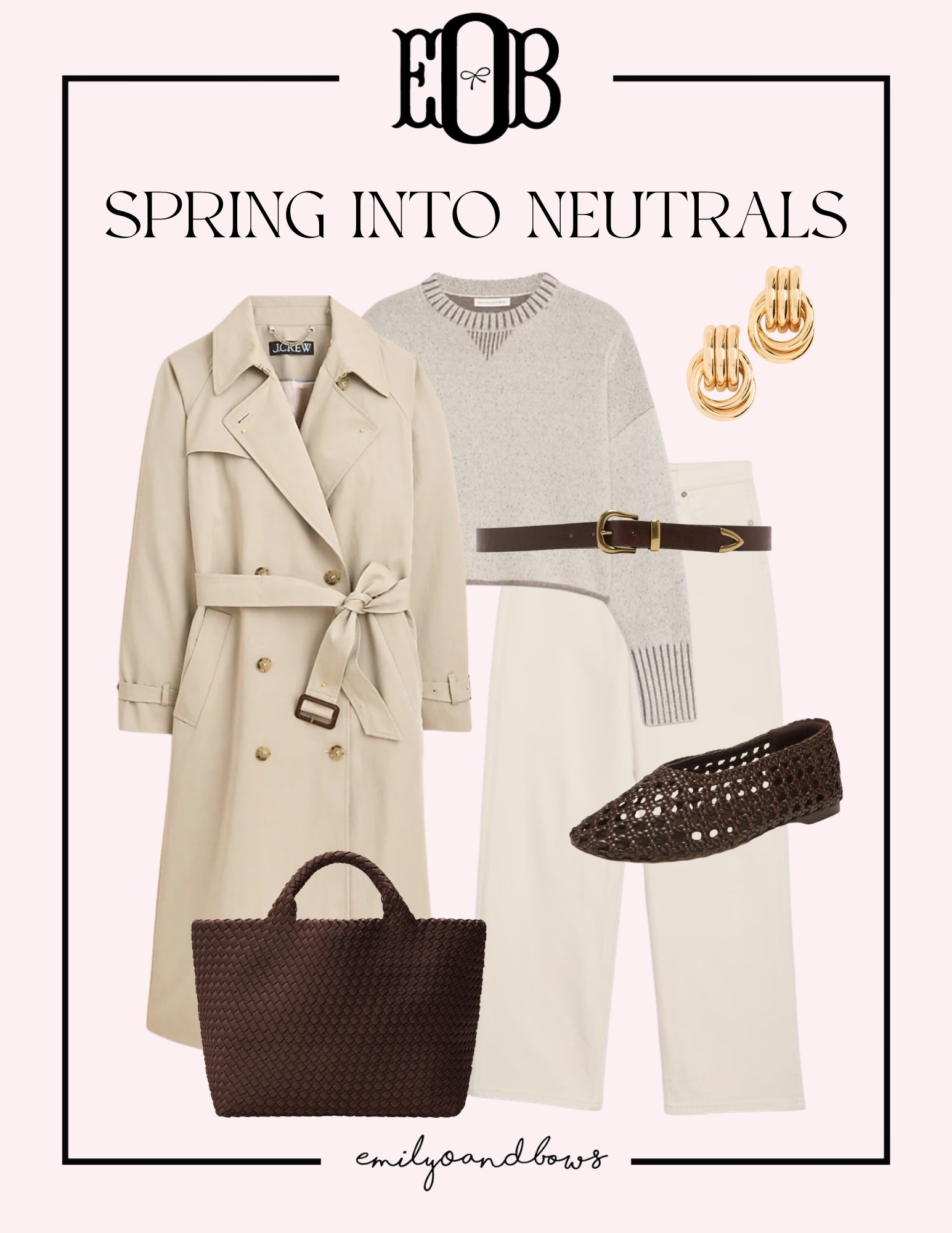 Spring into neutrals! Classic bases are a great way to move your wardrobe into warmer weather looks! 