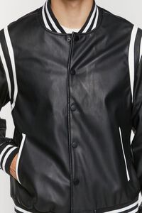 Faux Leather Varsity Jacket | Forever 21 (US)