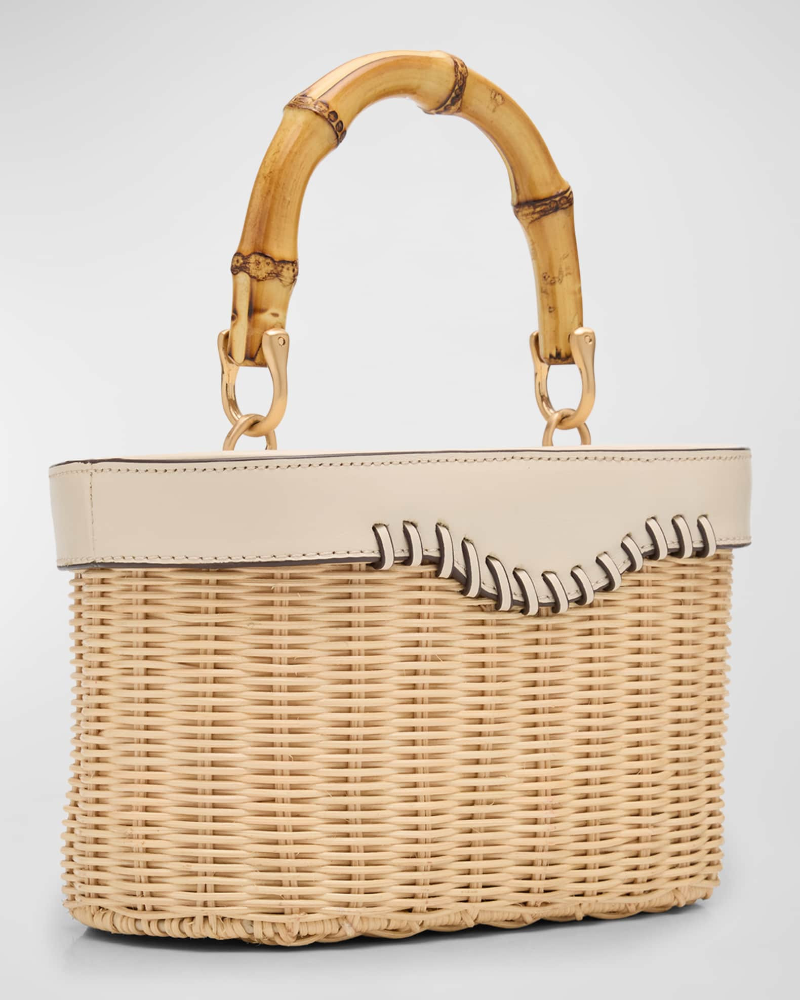 Gwyneth Basket Top-Handle Bag | Neiman Marcus