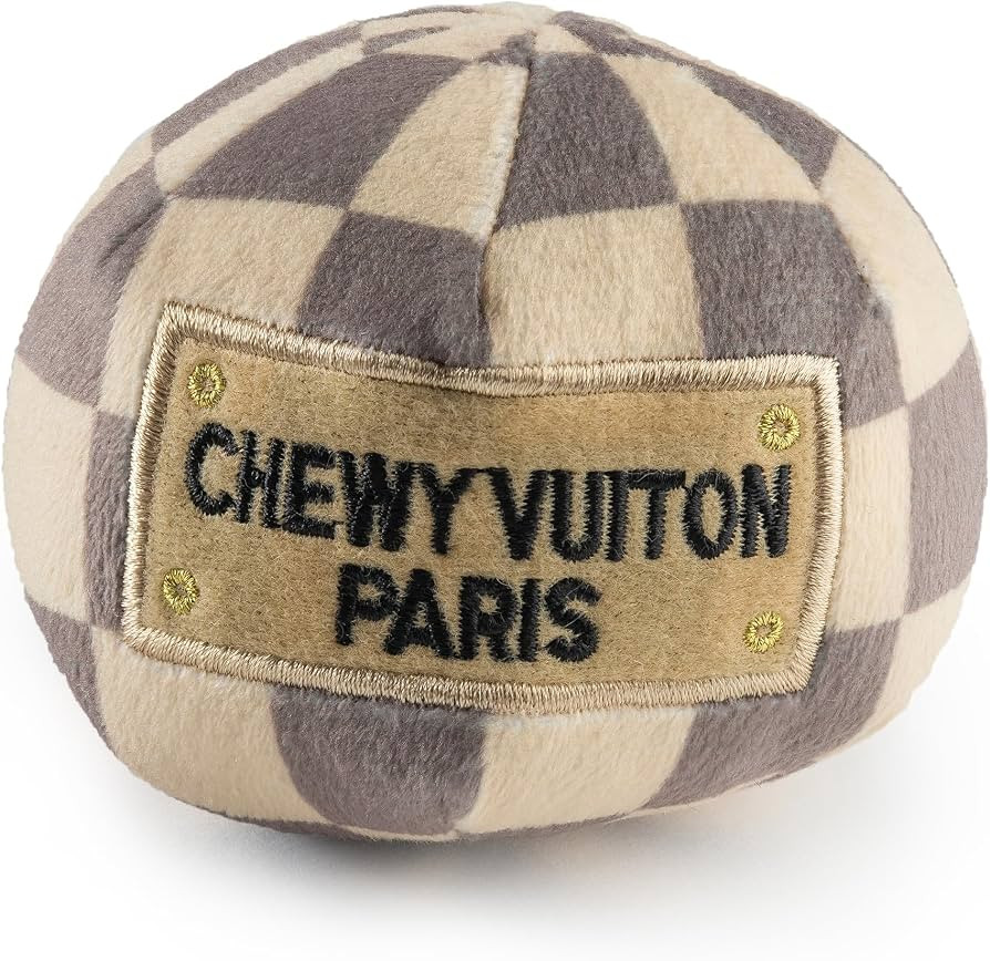 Haute Diggity Dog Chewy Vuiton Checker Collection – Soft Plush Designer Dog Toys with Squeaker ... | Amazon (US)