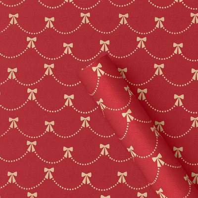 30" 20 sq ft Christmas Roll Wrap Bow Garland - Wondershop™ | Target