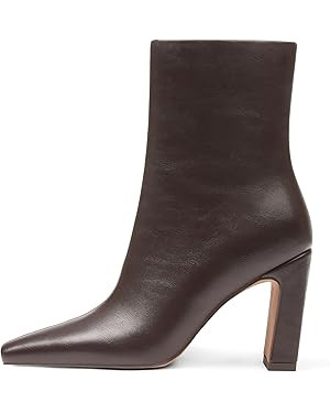 Lovee Cosee Ankle Boots for Women 2025 Chunky Heel Square Toe Heeled Boots with Zipper Comfort Fa... | Amazon (US)