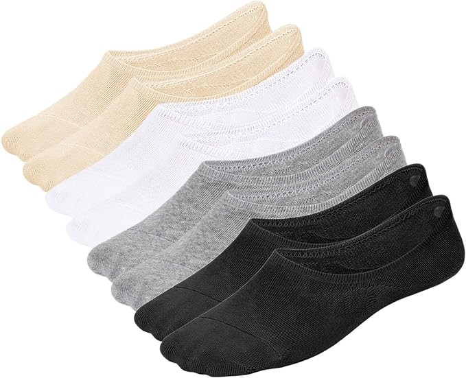 WHISPER DEER No Show Liner Socks Women - (Size 4-7/7-10/10-13) Low cut Invisible Cotton Sneaker S... | Amazon (US)