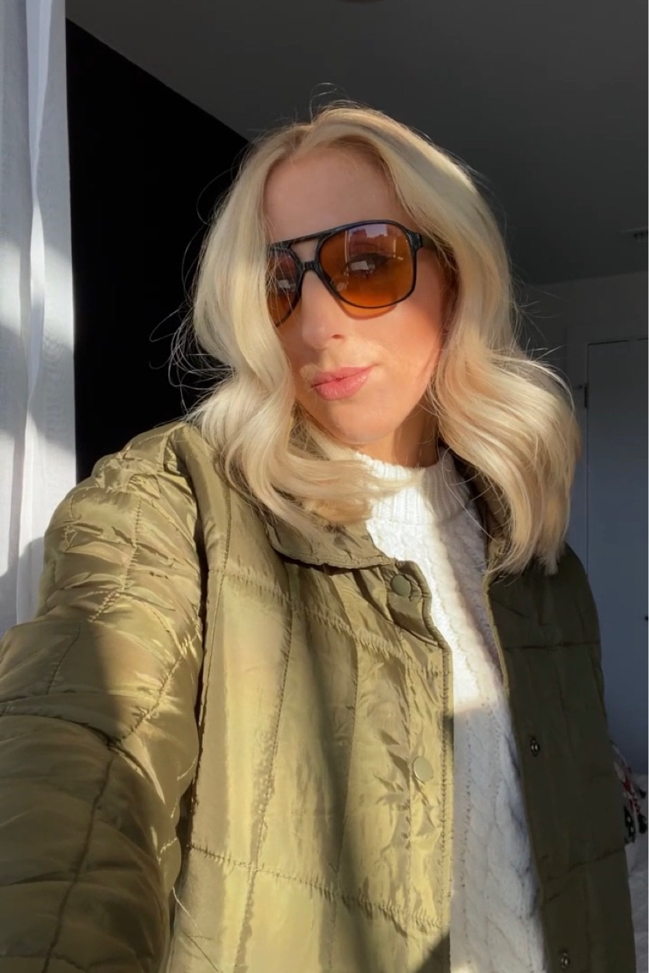 Winter walk ready ❄️ 

Knit sweater, quilted jacket, winter outfits, fall outfit inspo 

#LTKSeasonal