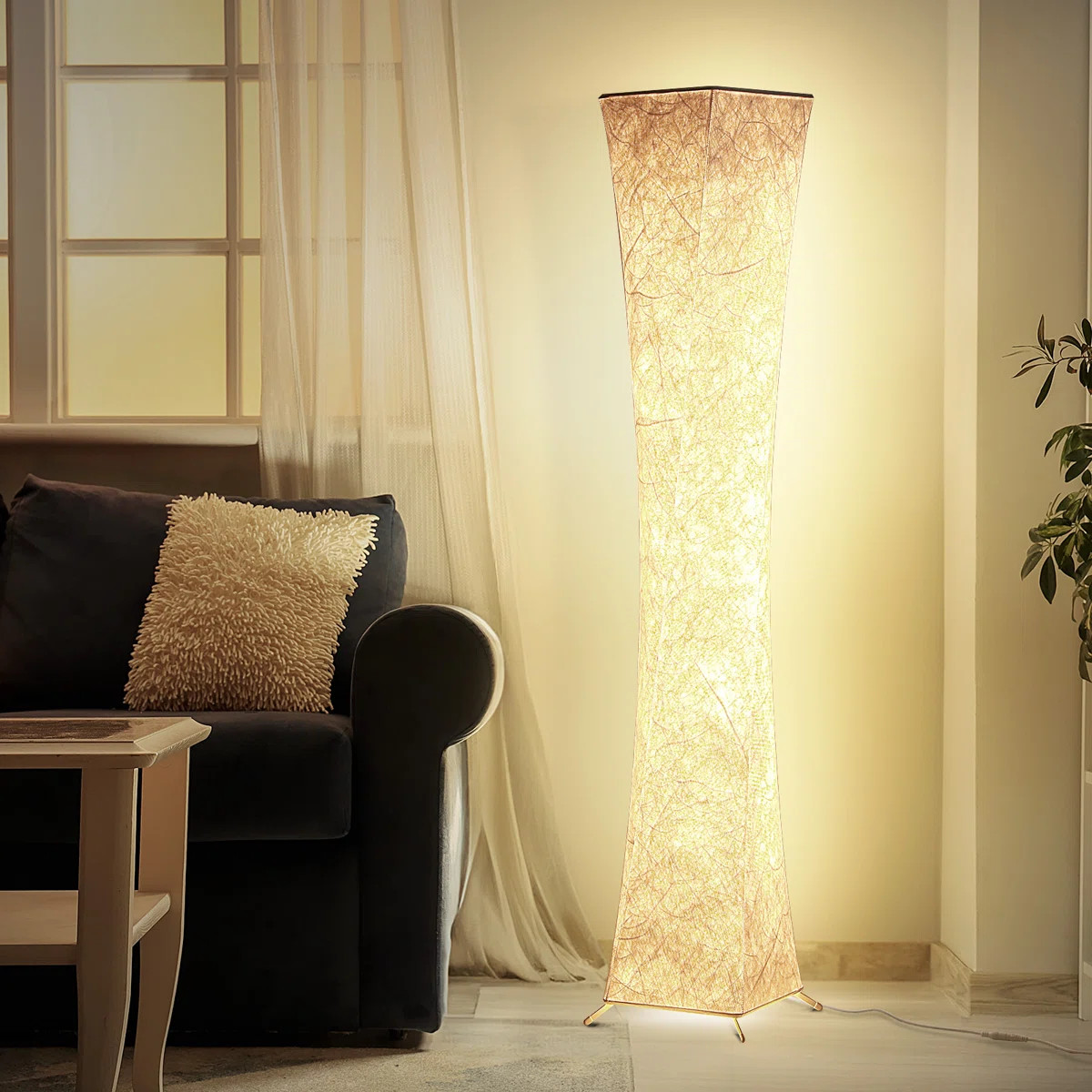61" LED Dimmable Floor Lamp with Remote and APP Control | Wayfair North America