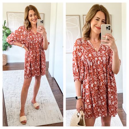Amazon dress is soft lightweight rayon, I’m 5’8” and it’s short on me, I’ll wear as pool coverup. Perfect vacation wear! #amazonfashion  

#LTKstyletip #LTKunder50 #LTKtravel