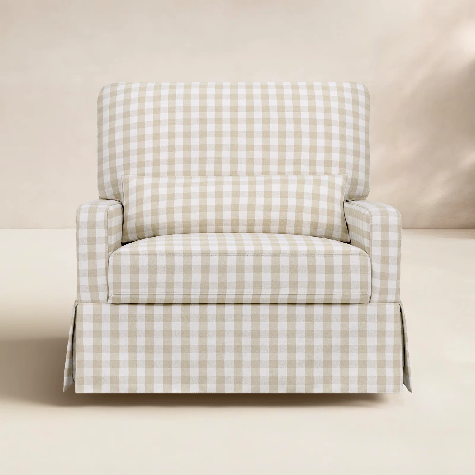 Crawford Pillowback Chair and a Half Upholstered Swivel Glider | Birch Lane