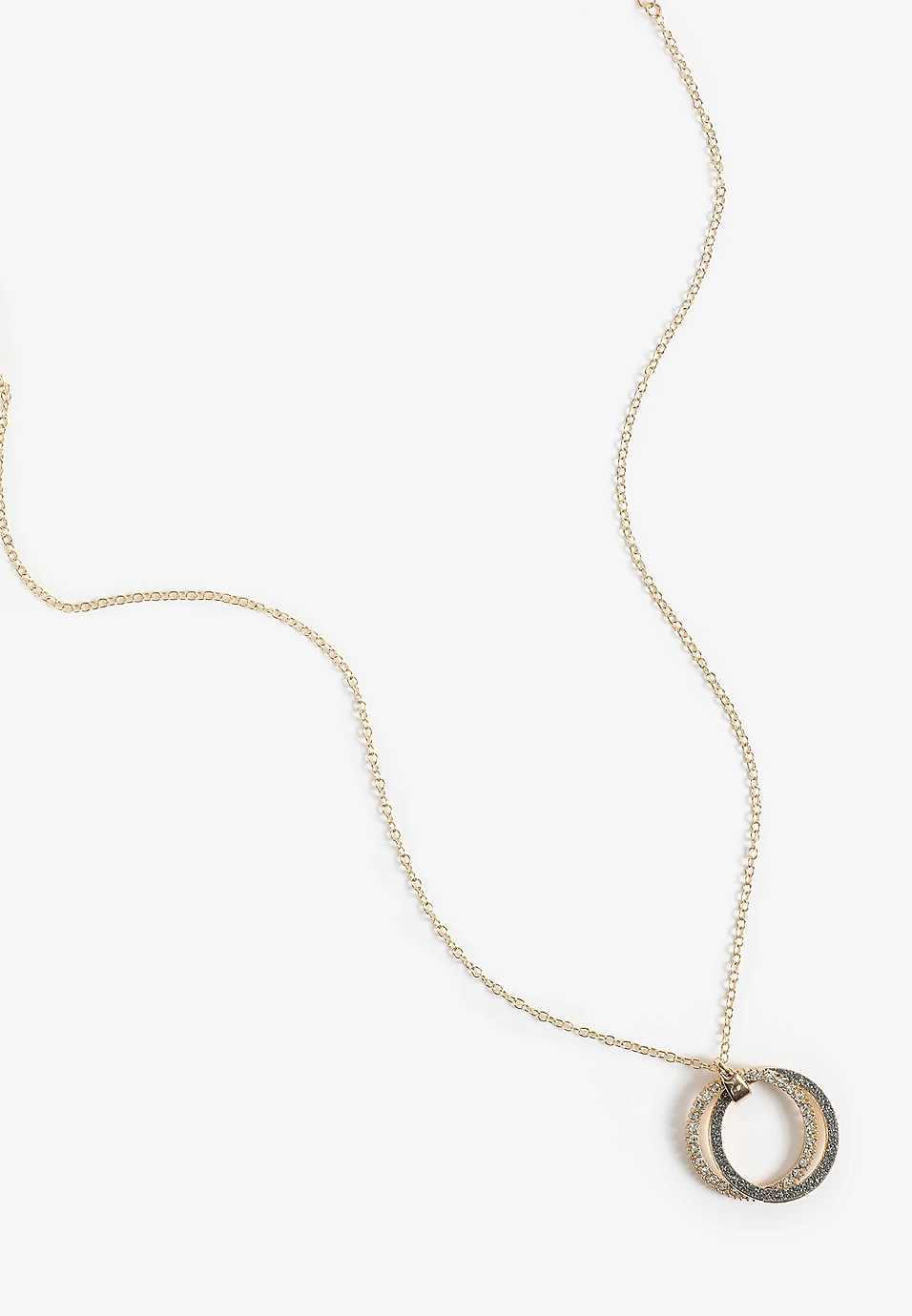 Intertwined Rhinestone Necklace | Maurices