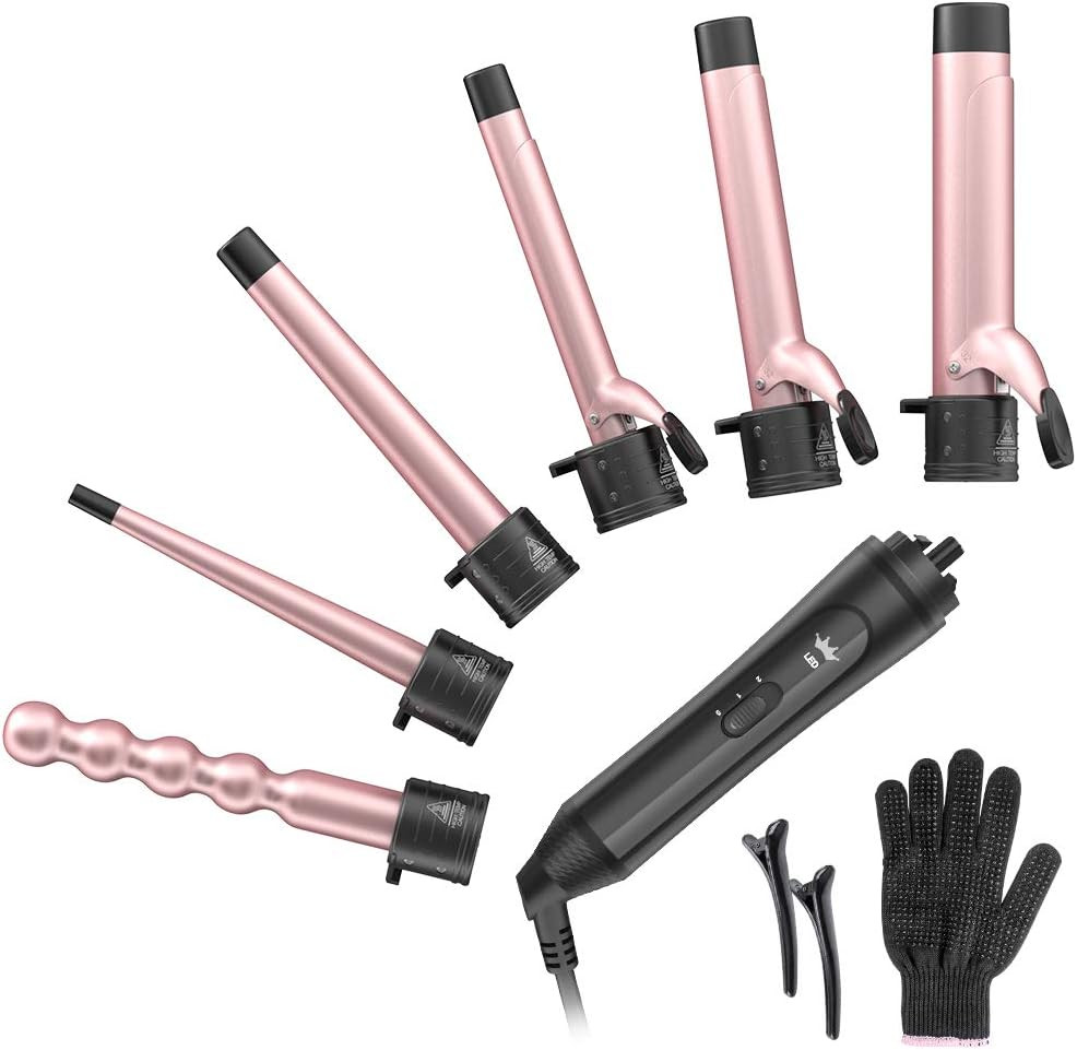 Automatic Curling Iron, Auto Hair Curler Wand with Large Rotating Barrel & 4 Temps & 3 Timers, La... | Amazon (CA)