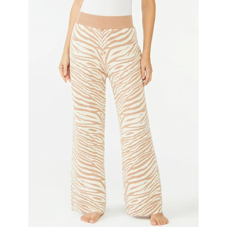 Sofia Intimates by Sofia Vergara Women's Zebra Knit Lounge Pant | Walmart (US)