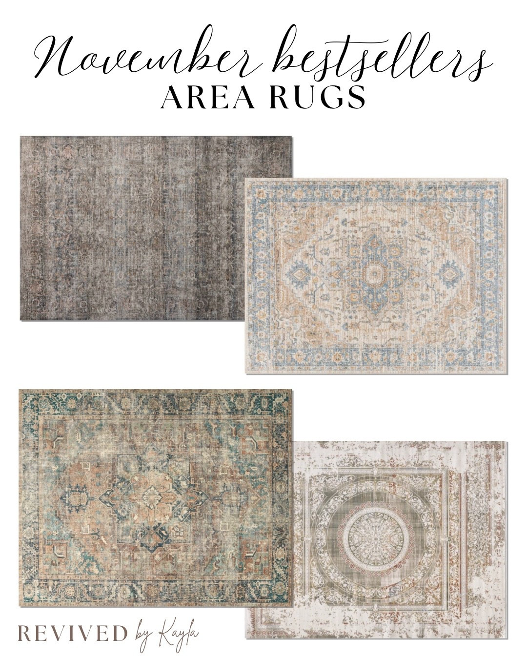 Best selling area rugs in November! 

Home decor, area rugs, home styling, rugs, cozy, modern, traditional, home design, Wayfair 

#LTKFindsUnder50 #LTKHome #LTKFindsUnder100