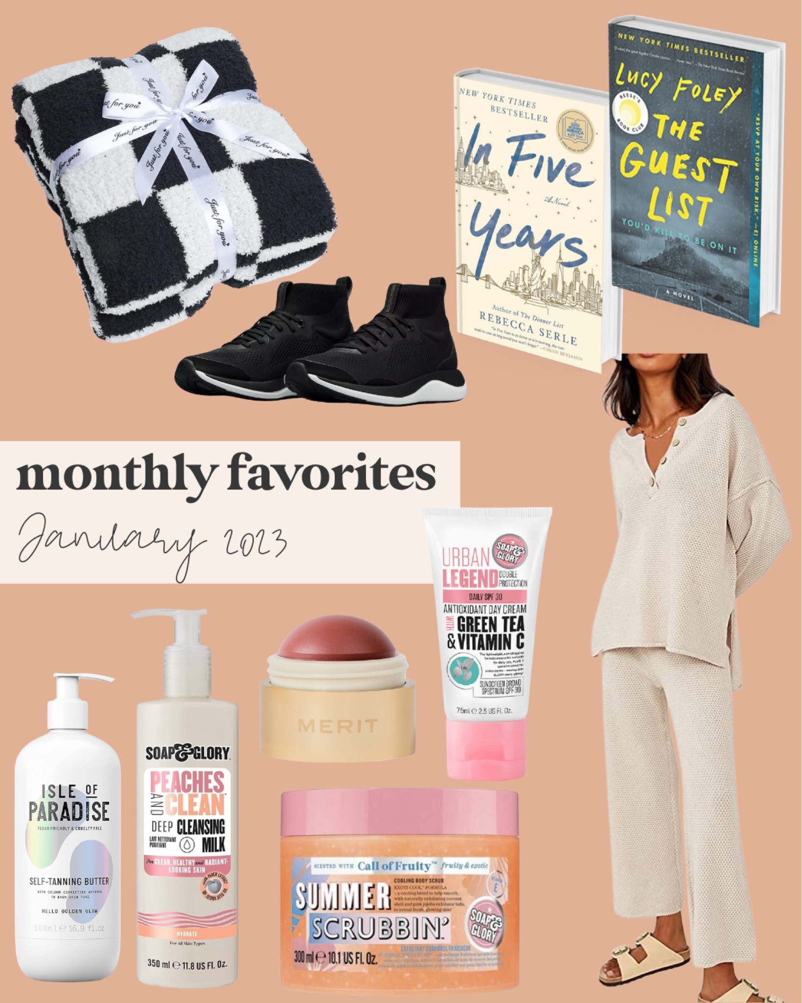 I cannot believe an entire month of 2023 is over! Here’s my faves that have made hitting my January goals easier - feeling cozy, taking care of myself, and getting outside and walking more 🤩 monthly faves | monthly roundup | january faves | jan favorites | winter faves | my monthly favorites | first time mom | affordable clothes | cozy clothes | skin care | self care | Lululemon | soap & glory | book recs | book recommendations

#LTKunder50 #LTKFind
