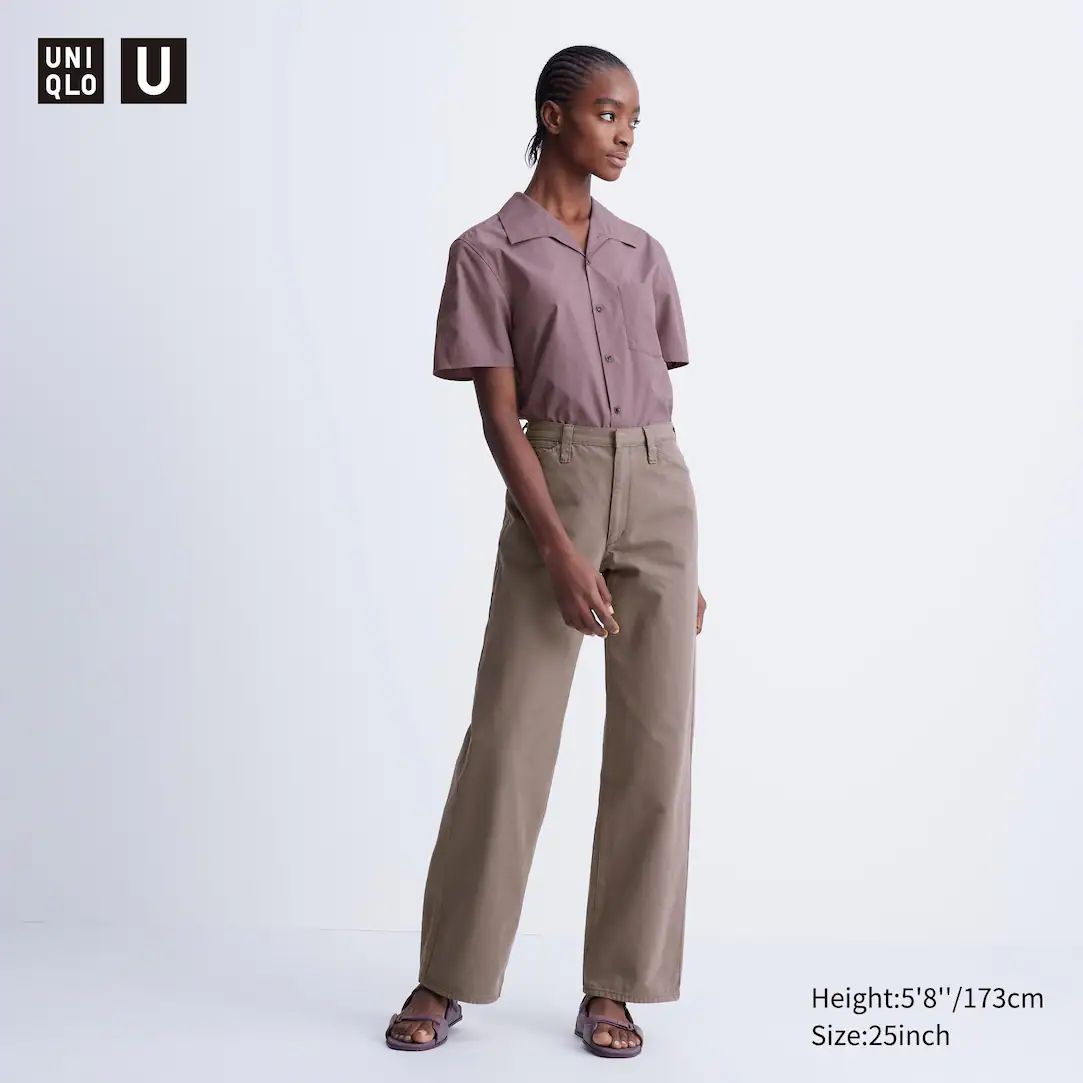 High Waisted Straight Leg Colour Jeans | UNIQLO (UK)