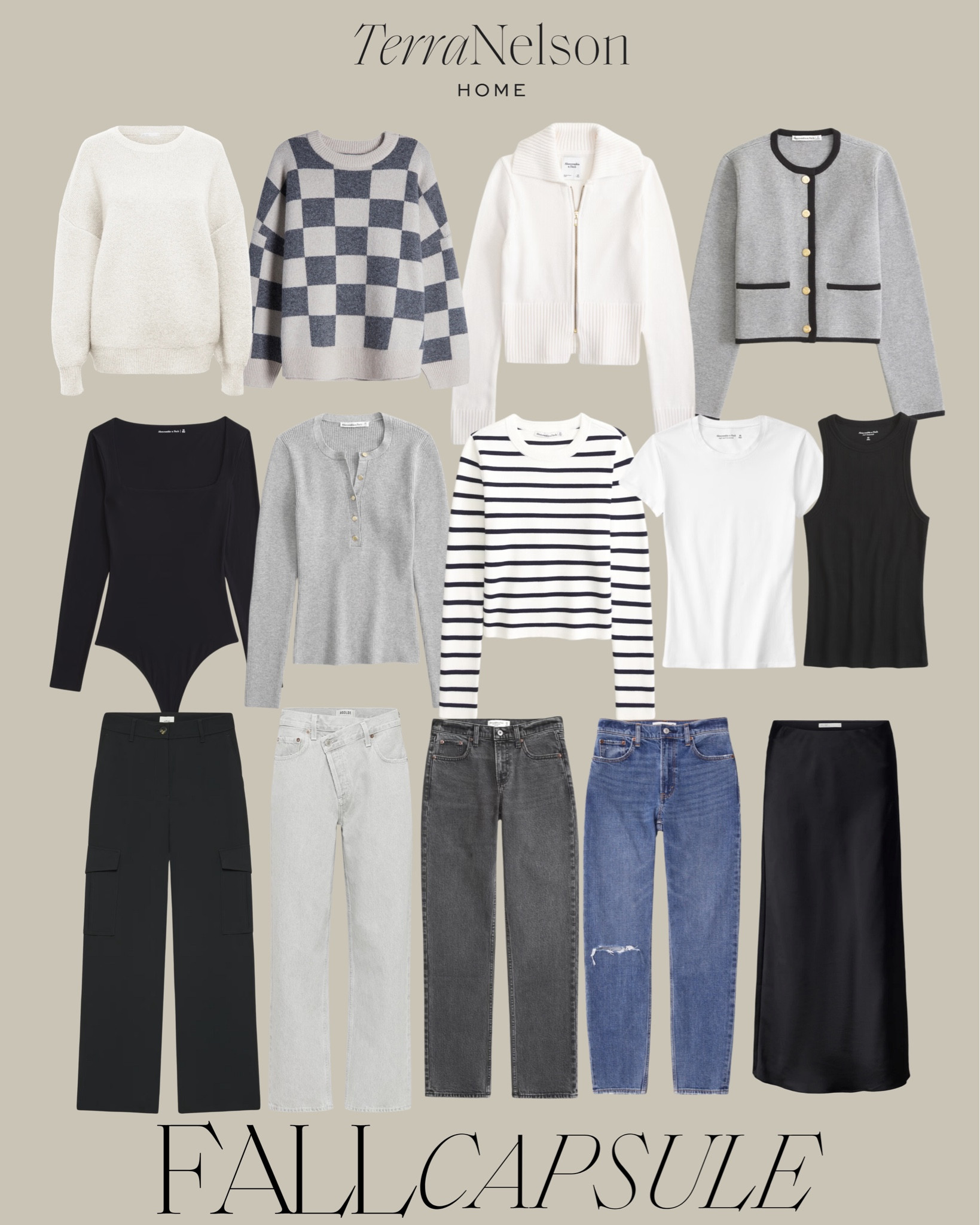 Black and Gray Capsule Wardrobe

Classic Wardrobe / Capsule Wardrobe / Neutral Wardrobe / Neutral Sneakers / Fall Denim / Aesthetic Outfits / Gold Jewelry / Fall Tops / Fall Cardigans / Fall Handbags / Neutral Handbags / Neutral Loungewear / Neutral Workwear / Neutral Shoes / Fall Flats / Fall Sneakers / Fall Jackets /  Casual Outfits / Fall Dresses / Neutral Trousers 

#LTKStyleTip #LTKSeasonal #LTKWorkwear