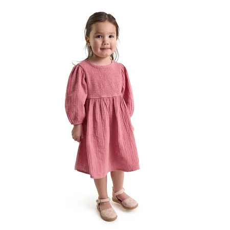 Modern Moments by Gerber Toddler Girl Smocked Dress, Sizes 12 Months - 5T | Walmart (US)