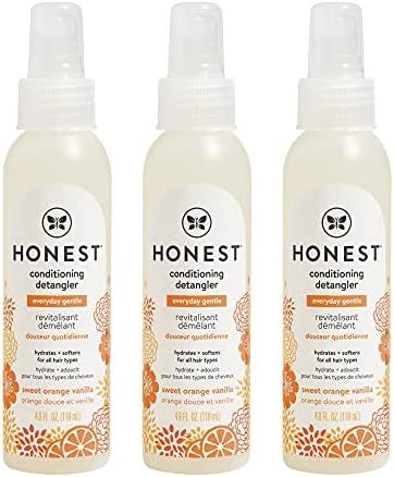 HONEST Company Conditioning Detangler, Sweet Orange Vanilla, 3 Count, White, 4 Fl Oz (Pack of 3) (H0 | Amazon (US)