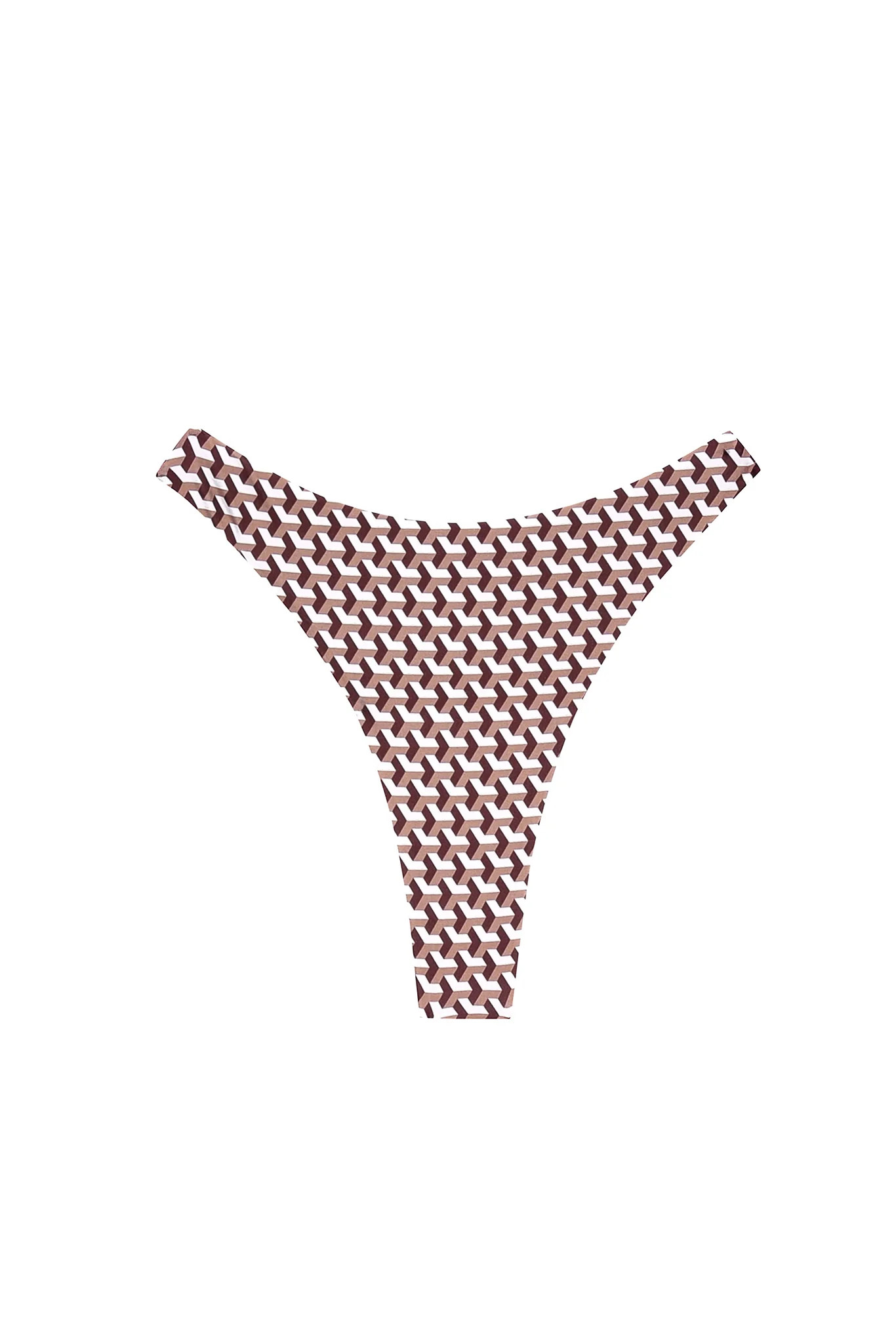 Capri Thong - Husk Geo | Monday Swimwear