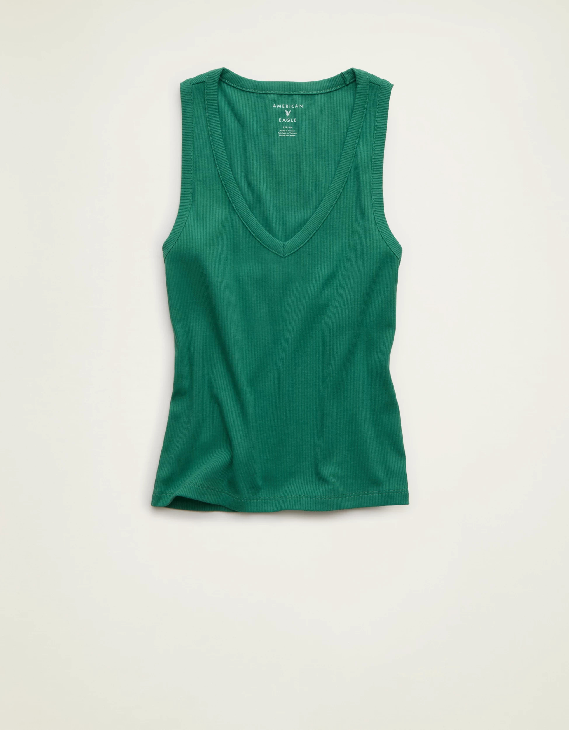 AE V-Neck Boyfriend Tank Top | American Eagle Outfitters (US & CA)