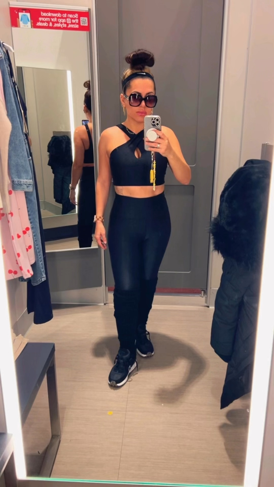 Loved this shiny set for Pilates. Size medium in pants & bra. Legwarmers are 🫠

#LTKFindsUnder50 #LTKOver40 #LTKActive