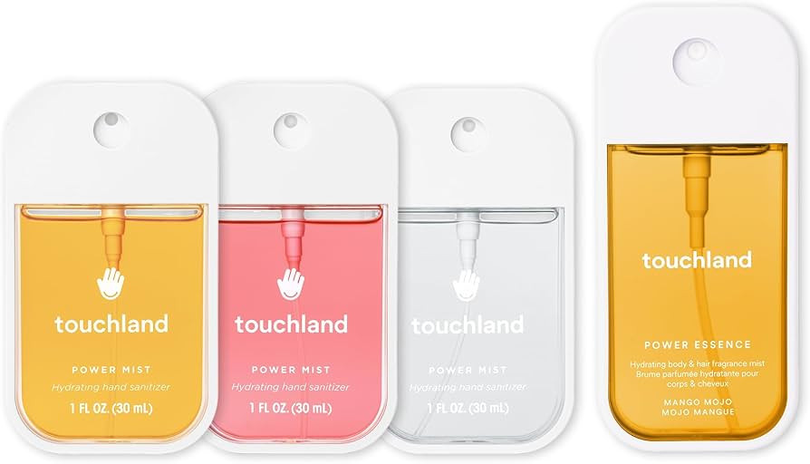 Touchland TROPICAL PARADISE SET, Power Mist Hydrating Hand Sanitizer Spray, (Mango, Beach Coco, W... | Amazon (US)