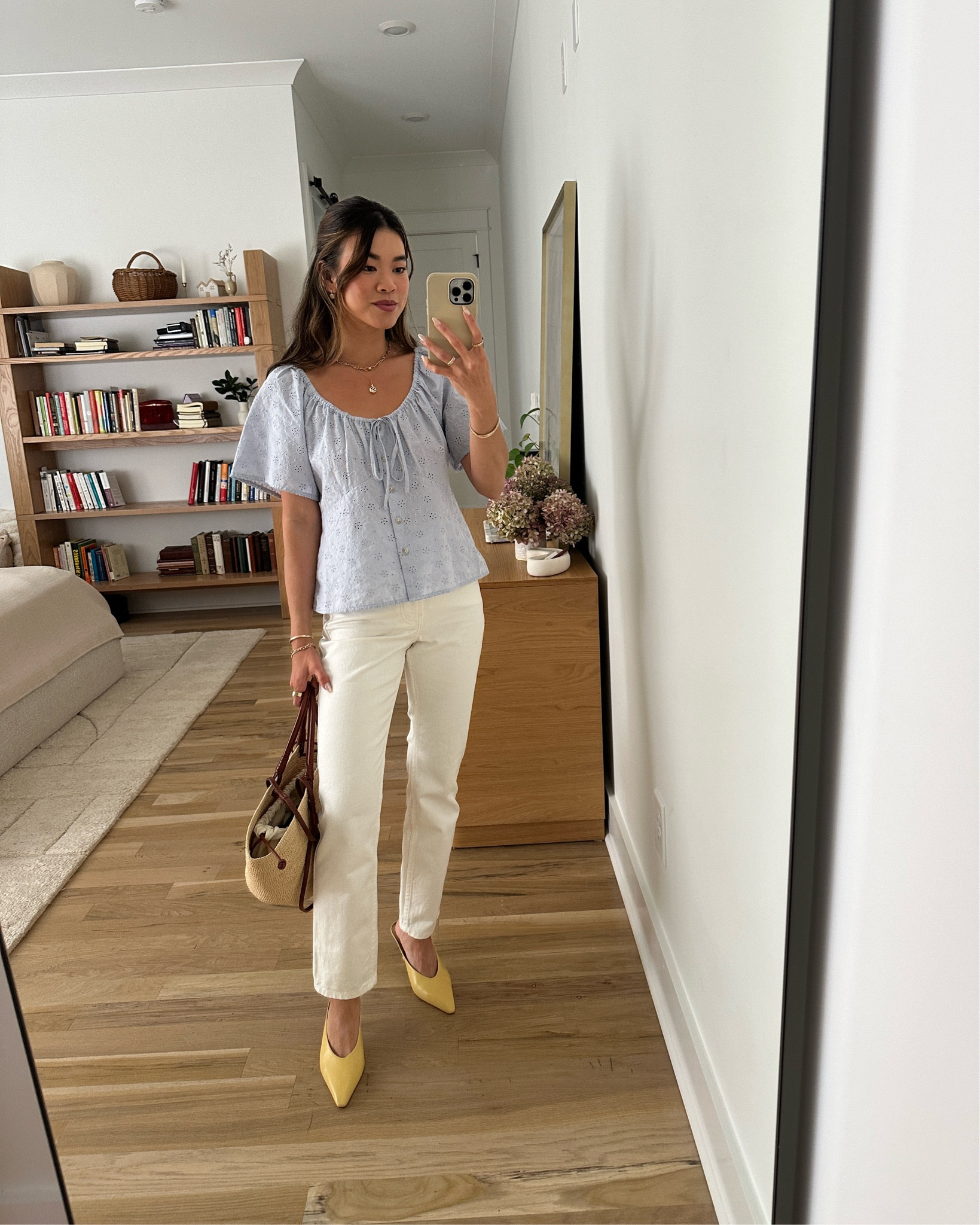 Vacation outfit inspo. I love the pop of color these @Anthropologie heels bring to any outfit!

Sizing info:
Target Short Sleeve Eyelet Scoop Neck Blouse - Size XS in Light Blue
Sezane Brut Sexy Jeans - Size 2 in Ecru

Petite style, petite fashion, mom outfit, mom style, petite pants, petite outfit ideas, petite outfits, best pants for petite, petite denim, spring style, spring outfits, beach outfits, vacation outfits, target blouse, summer blouse, workwear blouse, white jeans, petite white jeans,  

 

#LTKSeasonal #LTKootd #LTKPetite