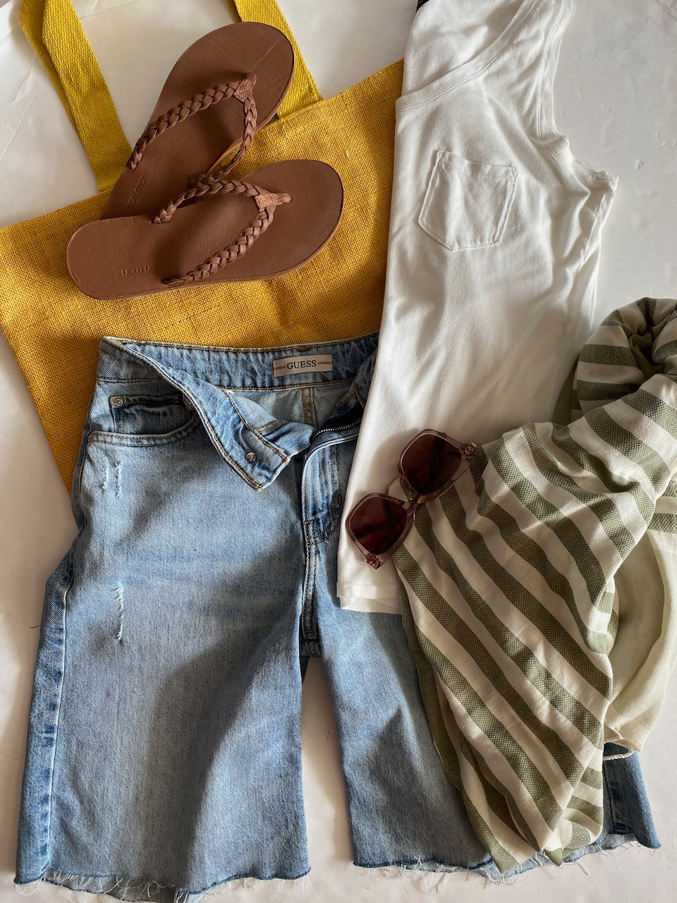 Shop the Look: Summer in the City Edit
Bermuda blues, sunshine hues, and SPF-ready style. This is your NYC summer starter pack.
✨ Easy. Breezy. Elevated. 

 #DenimDays #SummerEssentials #NYCSummerStyle #summersandales #LTKSeasonal #LTKFindsUnder100 #LTKStyleTip