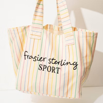Frasier Sterling Sport Striped Tote Bag Rainbow/Cream | Target