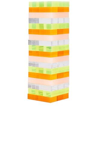 Sunnylife Mini Lucite Jumbling Tower in Neon from Revolve.com | Revolve Clothing (Global)