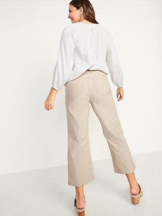 Extra High-Waisted Cropped Wide-Leg Pants for Women | Old Navy (US)